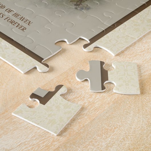 感謝祭宗教賛美された聖母マリア ジグソーパズル (側面)