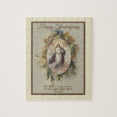 感謝祭宗教賛美された聖母マリア ジグソーパズル (縦)