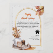 感謝祭実在レシピ不動産不動産仲介業者バイポップ・アートの シーズンカード (正面/裏面)