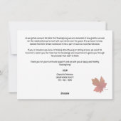 感謝祭実在不動産マーケティングまたはポップ・アートの方法 シーズンカード (裏面)