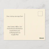 感謝祭実在不動産代理店売り手 ポストカード (裏面)