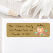 感謝祭差出人住所ラベル ラベル (インサイチュ)