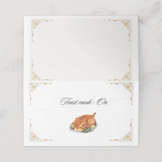 感謝祭座席表装飾おもしろい引用文 プレイスカード (外部開封)