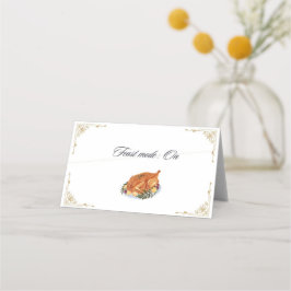 感謝祭座席表装飾おもしろい引用文 プレイスカード