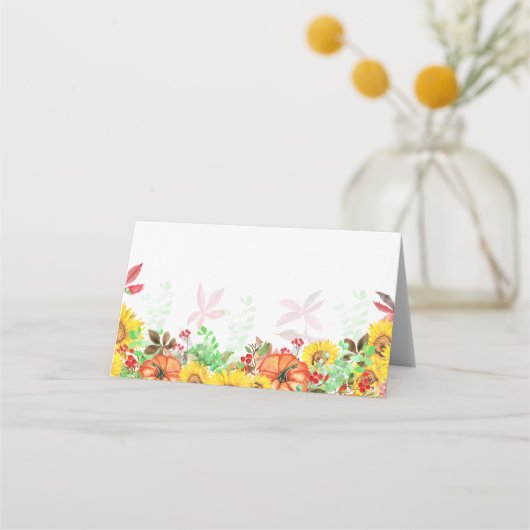 感謝祭座席表 プレイスカード (裏面)