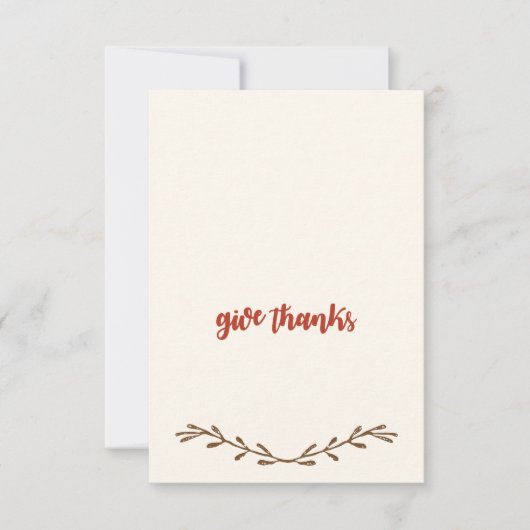 感謝祭座席表 招待状 (正面)