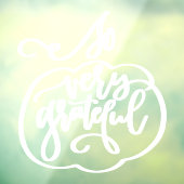 感謝祭引用文とカボチャウィンドウデカール ウィンドウサイン (シート3)