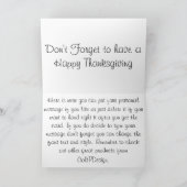 感謝祭忘れを行わない シーズンカード (内部)