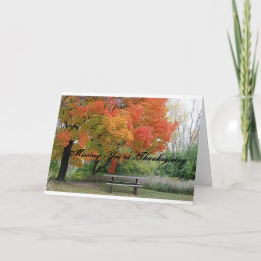 感謝祭恋しく思のグリーティングカードの場合 シーズンカード (正面)