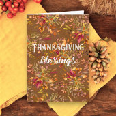 感謝祭恵みオータムブーケ紅葉 カード