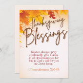 感謝祭恵みグリーティングカード付/バイブル・バース シーズンカード (正面/裏面)