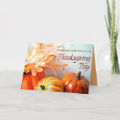 感謝祭恵みディナー招待状 サンキューカード (正面)