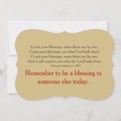 感謝祭恵みパーティー 招待状 (裏面)