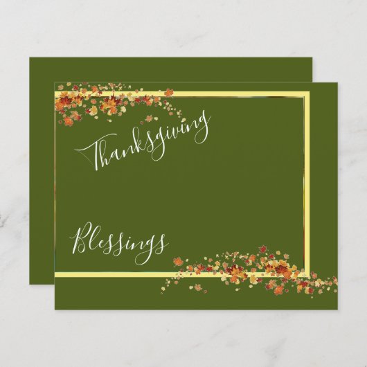 感謝祭恵み背景 (正面/裏面)