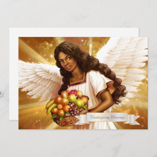 感謝祭恵み。エンジェル絵画ズ シーズンカード (正面/裏面)