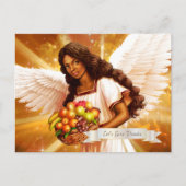 感謝祭恵み。エンジェル絵画ズ ポストカード (正面)