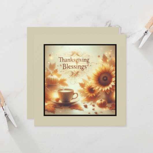 感謝祭恵み カード (正面/裏面インサイチュ)