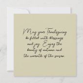 感謝祭恵み カード (裏面)