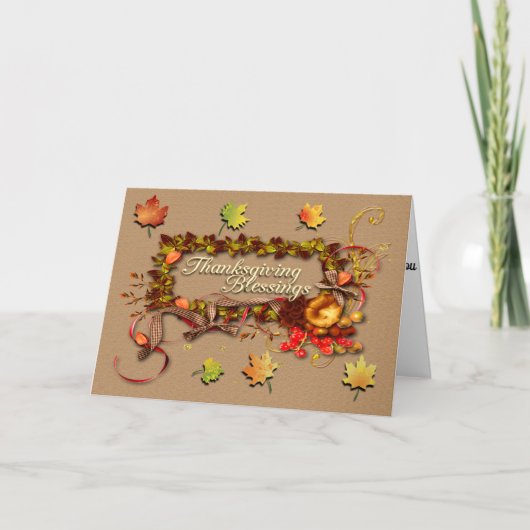 感謝祭恵み カード (正面)