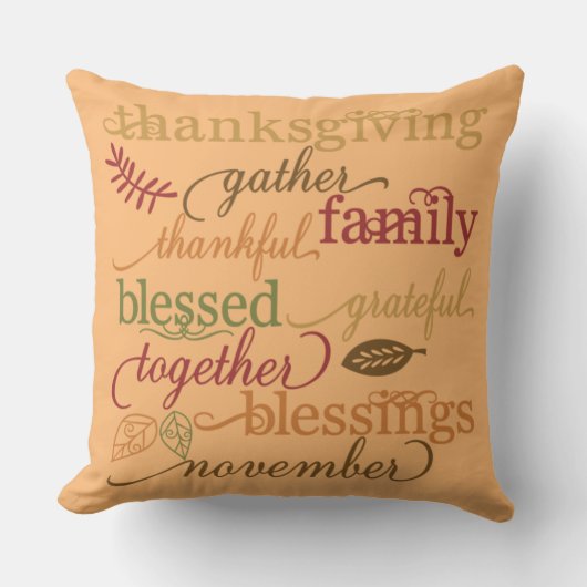 感謝祭恵み クッション (正面)