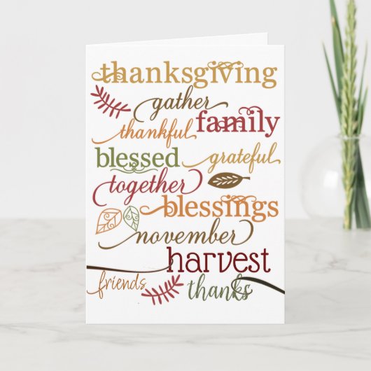 感謝祭恵み シーズンカード (正面)