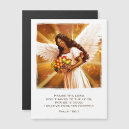 感謝祭恵み。天使の宗教 マグネット招待状