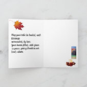 感謝祭恵み、教会 シーズンカード (内部)