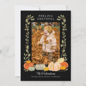 感謝祭感じの感謝の写真 シーズンカード (正面)