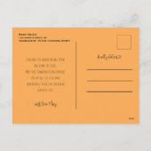 感謝祭感謝してい日フラットホリデーのカードが満載 シーズンポストカード (裏面)