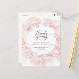 感謝祭招待状はがき ポストカード