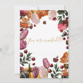 感謝祭招待状カラフルフローラ 案内状 (裏面)