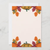 感謝祭招待状テンプレート編集可能フライヤー シーズンカード (裏面)