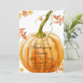 感謝祭招待状テンプレート 招待状 (スタンド正面)