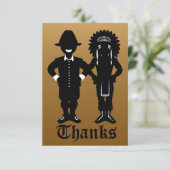 感謝祭招待状パーソナライズされたパーティー招待状 招待状 (スタンド正面)