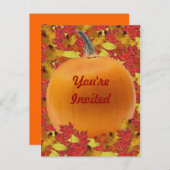 感謝祭招待状ポストカード インビテーションポストカード (正面/裏面)