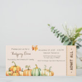 感謝祭招待状感謝祭ディナー招待状 シーズンカード (スタンド正面)