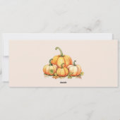 感謝祭招待状感謝祭ディナー招待状 シーズンカード (裏面)