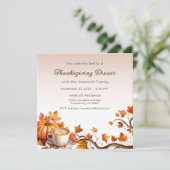 感謝祭招待状感謝祭ディナー 招待状 (スタンド正面)