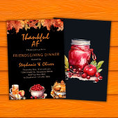感謝祭招待状感謝祭AF友情 招待状