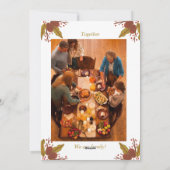 感謝祭招待状 シーズンカード (裏面)