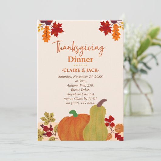 感謝祭招待状 シーズンカード (スタンド正面)