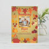 感謝祭招待状 シーズンカード (スタンド正面)