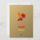 感謝祭招待状 シーズンカード (裏面)