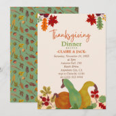 感謝祭招待状 シーズンカード (正面/裏面)