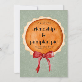 感謝祭招待状 – パンプキンパイディライト 招待状