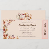 感謝祭招待状, 感謝祭ディナー招待状 招待状 (正面/裏面)