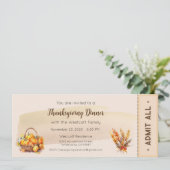 感謝祭招待状, 感謝祭ディナー招待状 招待状 (スタンド正面)