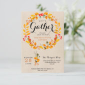 感謝祭招待状 – 感謝祭ディナー 招待状 (スタンド正面)