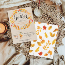 感謝祭招待状 – 感謝祭ディナー 招待状