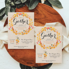 感謝祭招待状 – 感謝祭ディナー 招待状